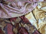 Ткани на шторы из натурального шелка Италии и Англии 