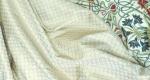 Ткань плотный светлый жаккард натуральный шелк Англия