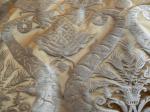 Ткань для штор шелк с хлопком Италия Коричневый серый песочный