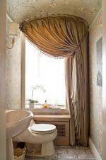 Классические шторы для ванной